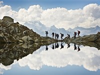 On foot through the Alps