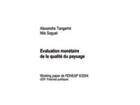 The value of landscape in the eyes of both residents and tourists: implicit price and strategies of reconciliation