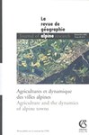 Agriculture and the dynamics of alpine towns