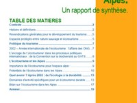 De l'écotourisme au tourisme durable dans les Alpes