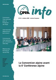 Cipra-Info 58 : La Convention alpine avant la 6e Conférence alpine