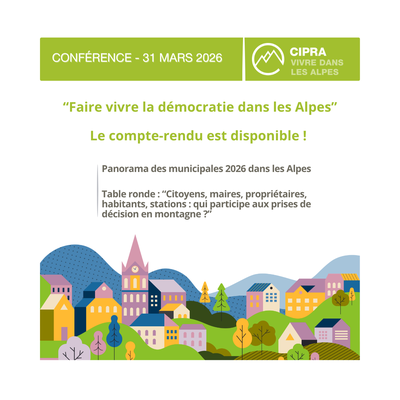 Compte-rendu de la conférence "Faire vivre la démocratie locale dans les Alpes"