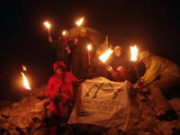 Una catena di falò in difesa delle aree protette e contro il traffico di transito