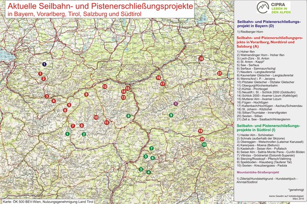Il suolo è limitato: lettera aperta alla Conferenza sulla pianificazione territoriale degli Stati alpini