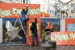 Verwenden Sie auf Ihren Events „Die Mauer“, um die Bedeutung ökologischer Vernetzung hervorzuheben