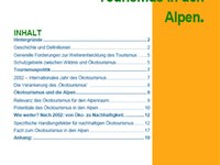 Vom Ökotourismus zum nachhaltigen Tourismus in den Alpen