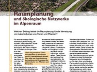 Raumplanung und ökologische Netzwerke im Alpenraum