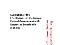 Evaluation of the Effectiveness of the German Federal Government with Respect to Sustainable Mobility