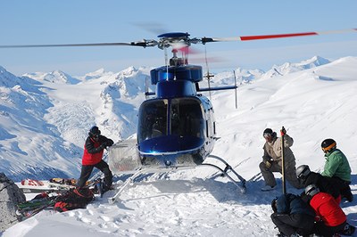 Vzlet helikopterskega smučanja