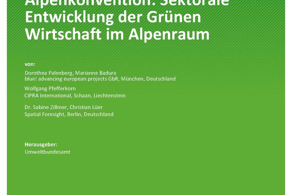 Alpska konvencija - Razvoj sektorjev zelenega gospodarstva na območju Alp