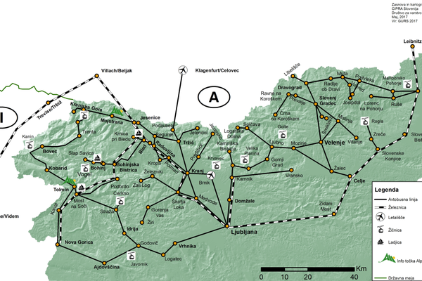 Vozni redi v Alpah 2017