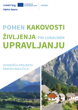 POMEN KAKOVOSTI ŽIVLJENJA PRI LOKALNEM UPRAVLJANJU
